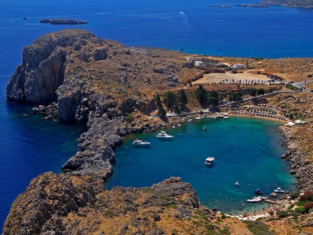 Lindos Comfy Suites Exteriör bild