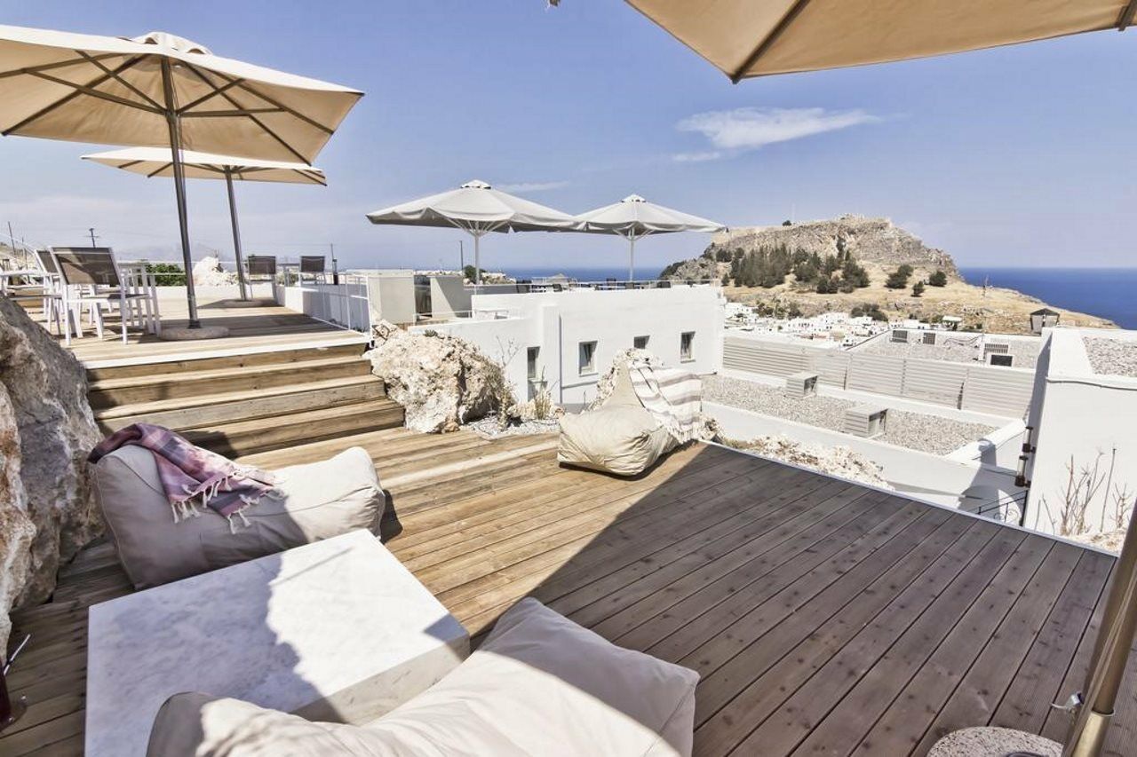 Lindos Comfy Suites Exteriör bild